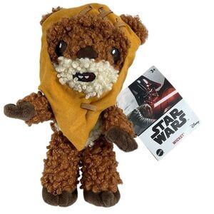 Star Wars Mattel Disney Wicket Ewok Plush Toy 8” stuffed animal